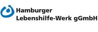 Namensschriftzug und das Lebenshilfezeichen, ein nicht ganz geschlossener Kreis mit einem Punkt in der Mitte 