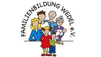 Eltern, Kind, Baby und Großeltern als gezeichnete Figuren 