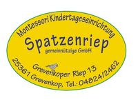 Namenszug mit einem kleinen Spatzen
