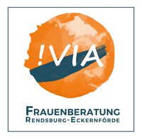 Oranger Kreis mit dem Schriftzug !VIA