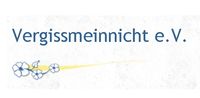 Namensschriftzug und drei Blüten einer Vergissmeinnicht