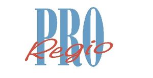 Das Pro in sehr großer Schrift, das Wort Regio in klein davor 