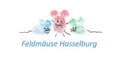 Drei kleine Mäuse in blau, rot und grün