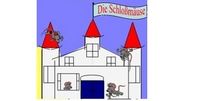 Nach dem Namen des Kindergartens "Die Schloßmäuse" sieht man ein Schloß und kleine Mäuse 