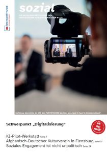 Thema Digitalisierung - Mensch vor Camera