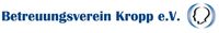 Namensschriftzug in blauer Farbe mit einem gezeichneten Kopf