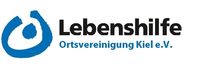 Der Name und das Lebenshilfezeichen, der nicht ganz geschlossene Kreis mit einem Punkt in der Mitte 