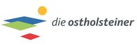 Schiftzug "Die Ostholsteiner" mit drei Rauten in blau, grün und rot und einen gelben Kreis 