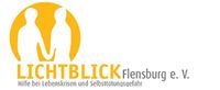 Gelber Kreis, in die Umrisse von zwei Menschen stehen und sich bei den Händen halten, daneben der Namensschriftzug des Vereins 