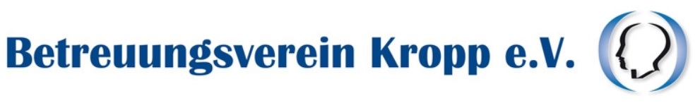 Namensschriftzug in blauer Farbe mit einem gezeichneten Kopf