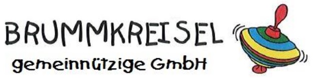 Der Namenszug mit einem Brummkreisel