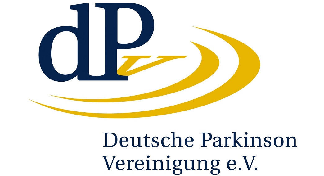 Das "dP" in blauer schrift und das V in gelber Schrift mit zwei gelben Halbkreisen