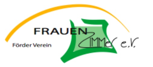 Namenszug mit einem gelben Streifen darüber, das Wort Zimmer ist einem grünen Kästchen 