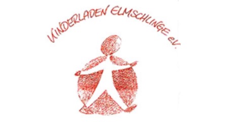 Namensschriftzug und eine Figur, die energisch voranschreitet 