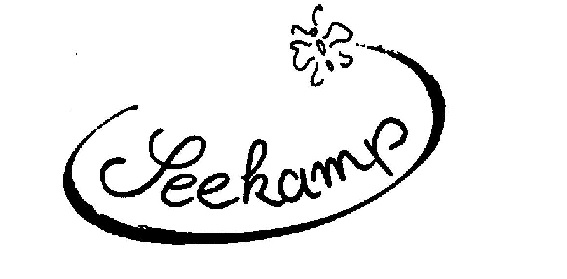 Das Wort Seekamp unterstrichen mit einer Blume 