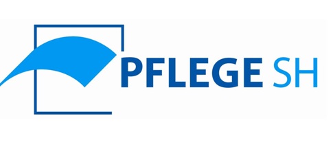 Die Worte Pflege SH und ein grafisches Element 