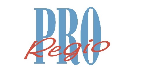 Das Pro in sehr großer Schrift, das Wort Regio in klein davor 