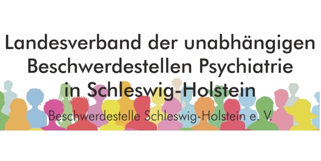 Sehr viele bunte Personen und der Name des Vereins 