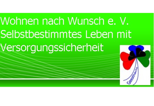Namensschriftzug und ein Kleeblatt mit dem Wort Geesthacht 