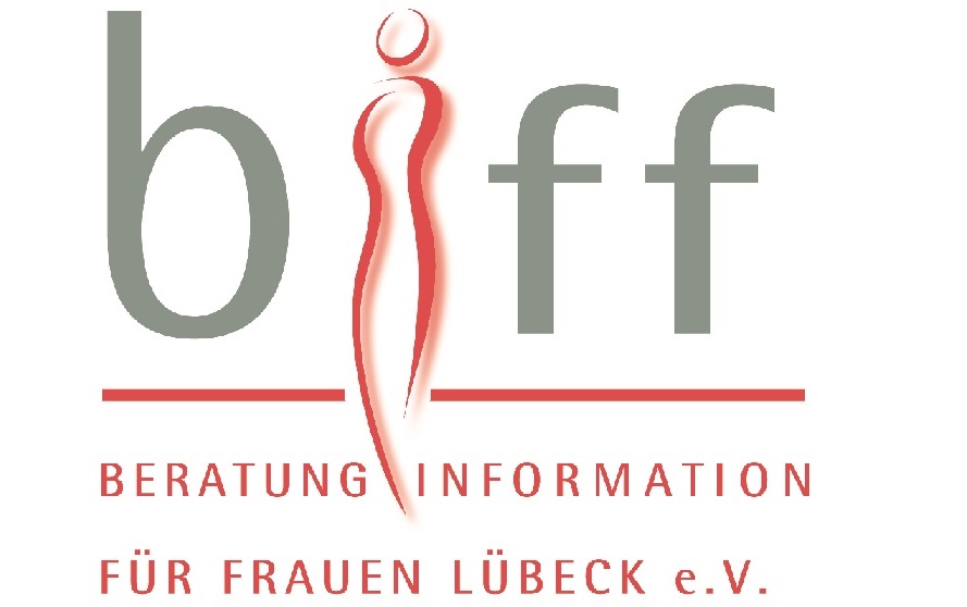 Im Wort biff ist das kleine i die Silhouette einer Frau